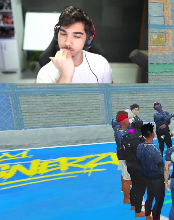 Ovotz ao vivo no GTA RP, com a facção reunida no Complexo